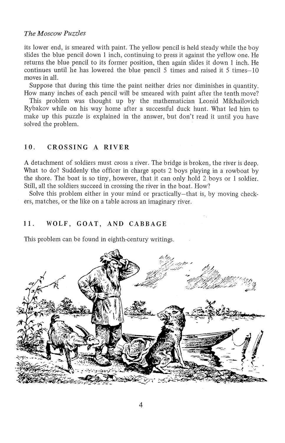 The Moscow Puzzles: 359 Mathematical Recreations (Dover Math Games & Puzzles)