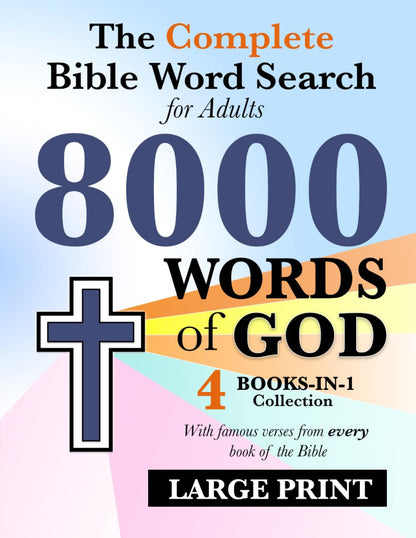 The Complete Bible Word Search for Adults (Large Print) - 4 Books in 1 Collectio