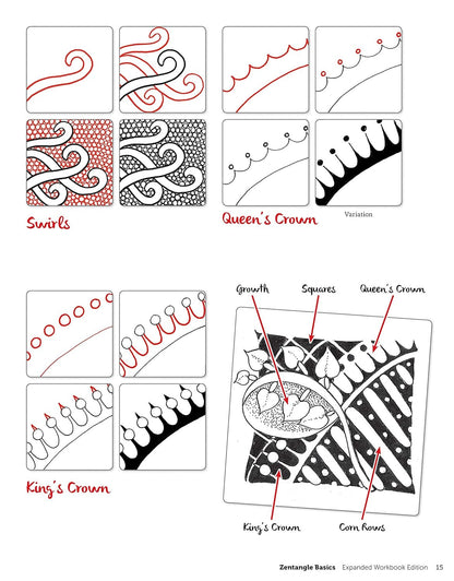 Zentangle Basics, Expanded Workbook Edition: a Creative Art Form Where All You N