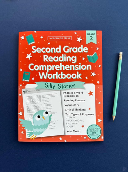 The 2Nd Grade Reading Comprehension Workbook for Kids: Silly and Engaging Storie
