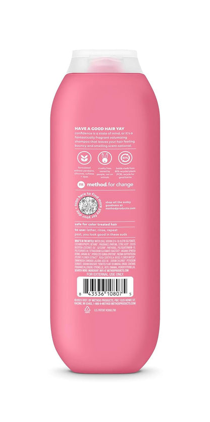 Volumizing Shampoo, Pure Peace with Rose, Peony, and Pink Sea Salt Scent Notes,