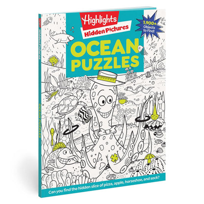 Ocean Puzzles: over 100 Ocean-Themed Search and Find Puzzles for Kids 6 and Over