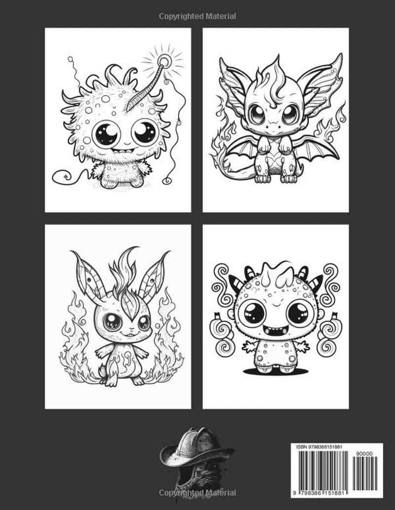 Adorable Creepy Monsters Coloring Book: a Creepy Mini-Monsters Coloring Book for