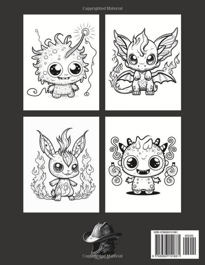Adorable Creepy Monsters Coloring Book: a Creepy Mini-Monsters Coloring Book for