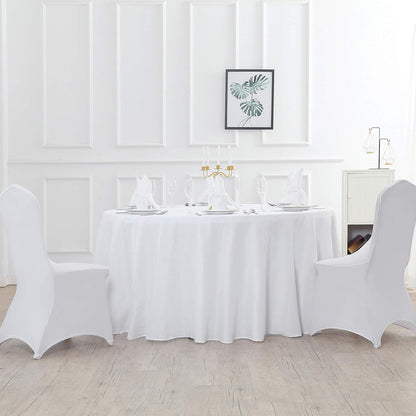 120 Inch round Tablecloth Washable Polyester Table Cloth Decorative Table Cover
