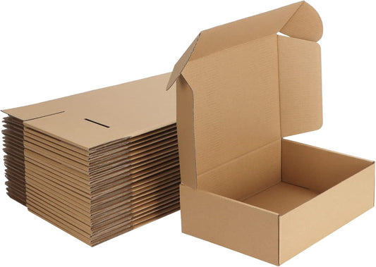10X7X3 Inches Shipping Boxes Pack of 25, Corrugated Cardboard Box for Mailing Pa