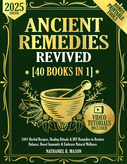 Ancient Remedies Revived [40 Books in 1]: 1001 Herbal Recipes, Healing Rituals &