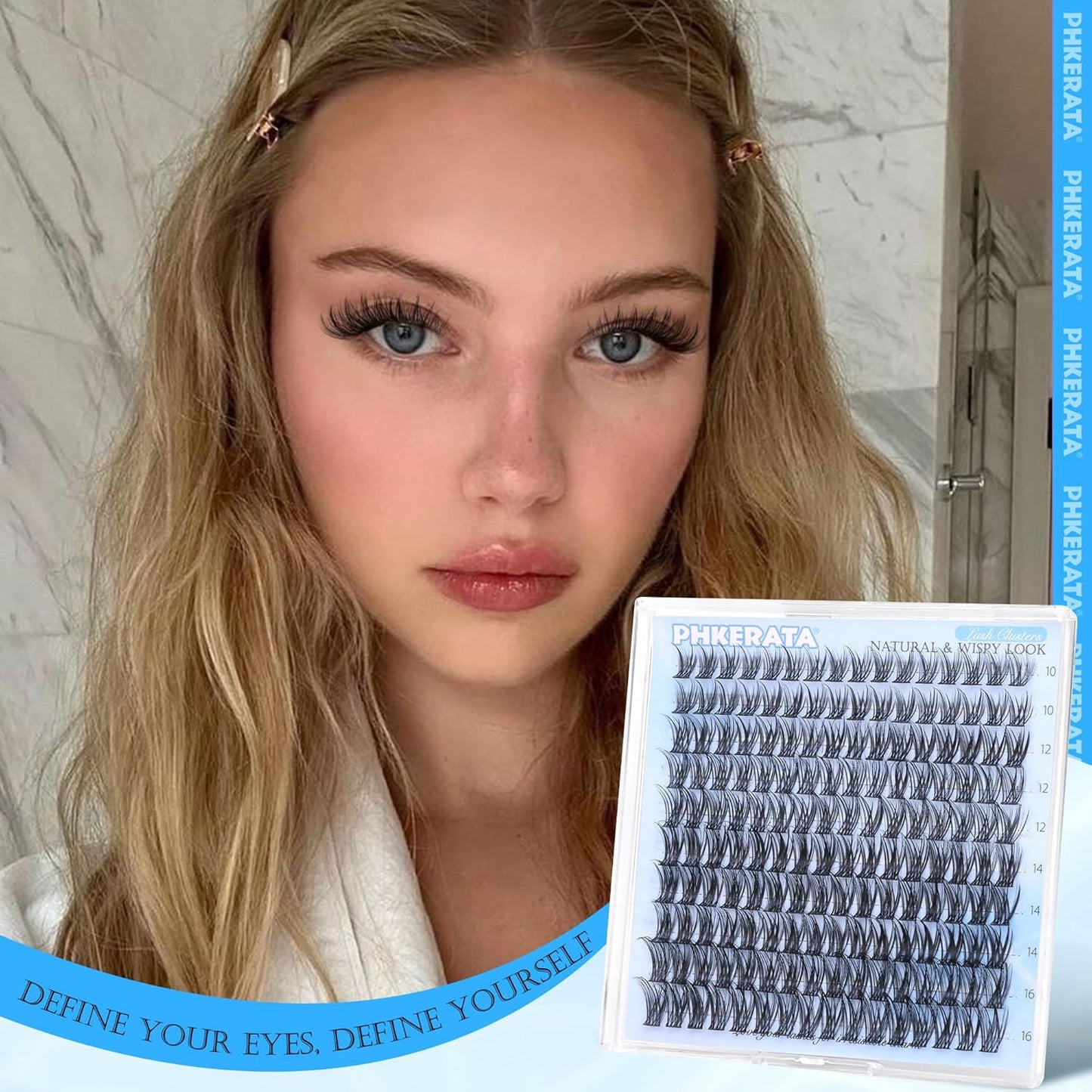 Natural Lash Clusters Wispy Eyelash Clusters 160 Pcs Individual Lashes D Curvatu