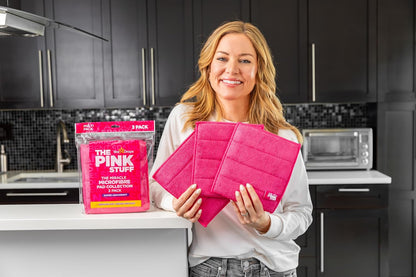 the Pink Stuff Miracle Microfibre Pad Collection – Durable, Dual-Sided Scrubbing