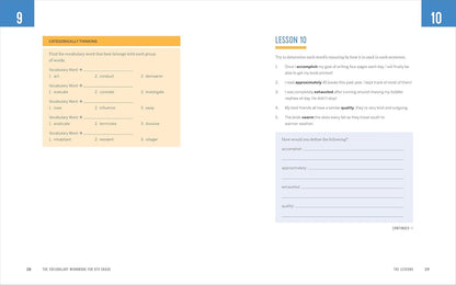 The Vocabulary Workbook for 6Th Grade: Weekly Activities to Boost Your Word Powe