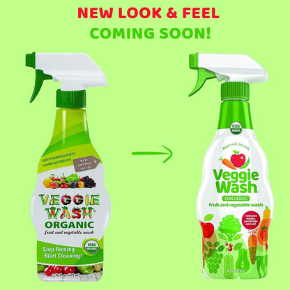 Organic Fruit and Vegetable Wash, Certified Organic, Ideal for Cleaning Produce,