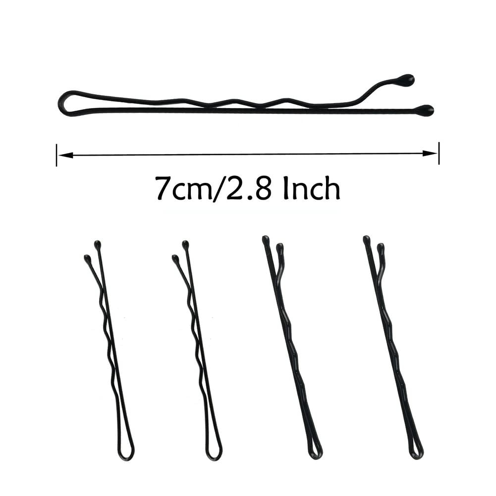 220Pcs Large 2.76-Inch Bobby Pins for Women, Super Grip Black Hair Clips with Bo