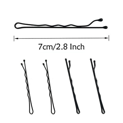 220Pcs Large 2.76-Inch Bobby Pins for Women, Super Grip Black Hair Clips with Bo