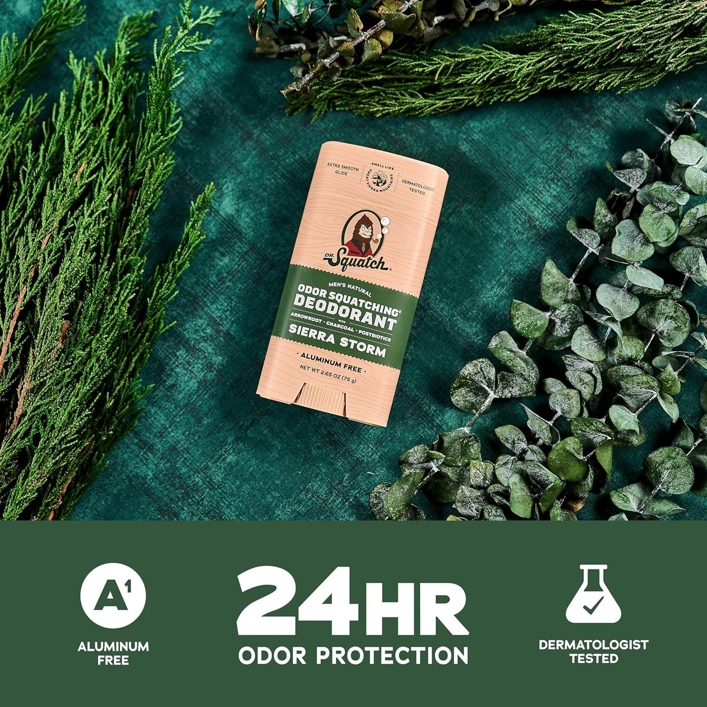 Natural Deodorant for Men - Sierra Storm – Smells like Giant Mountain Sequoias -