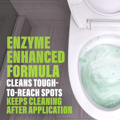 5-In-1 Foaming Toilet Bowl Cleaner + Pipe Build-Up Remover, Enhanced Enzyme Form