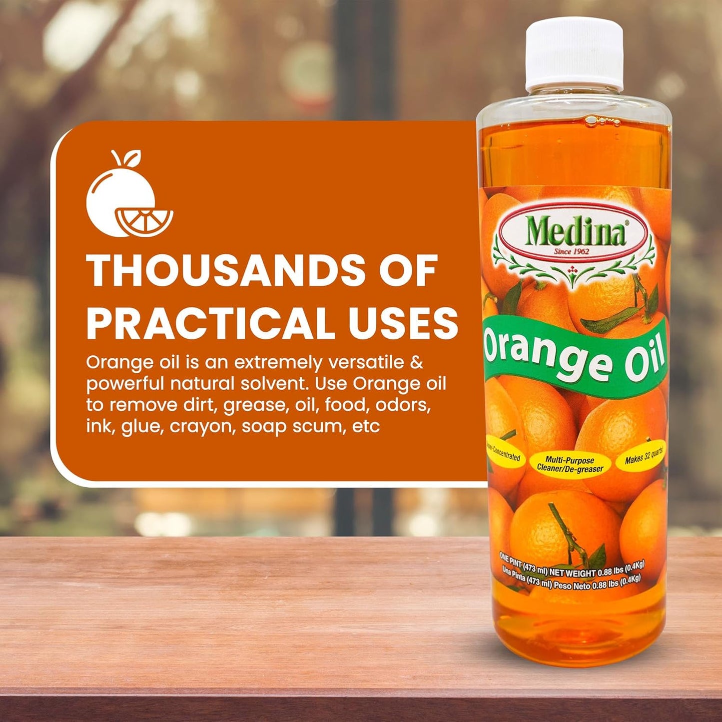 Orange Oil Cleaner & Degreaser Concentrate - All Purpose Orange Oil Cleaner, Cab