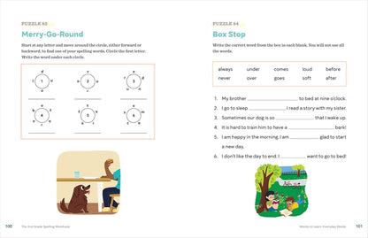 The 2Nd Grade Spelling Workbook: 95+ Games and Puzzles to Improve Spelling Skill