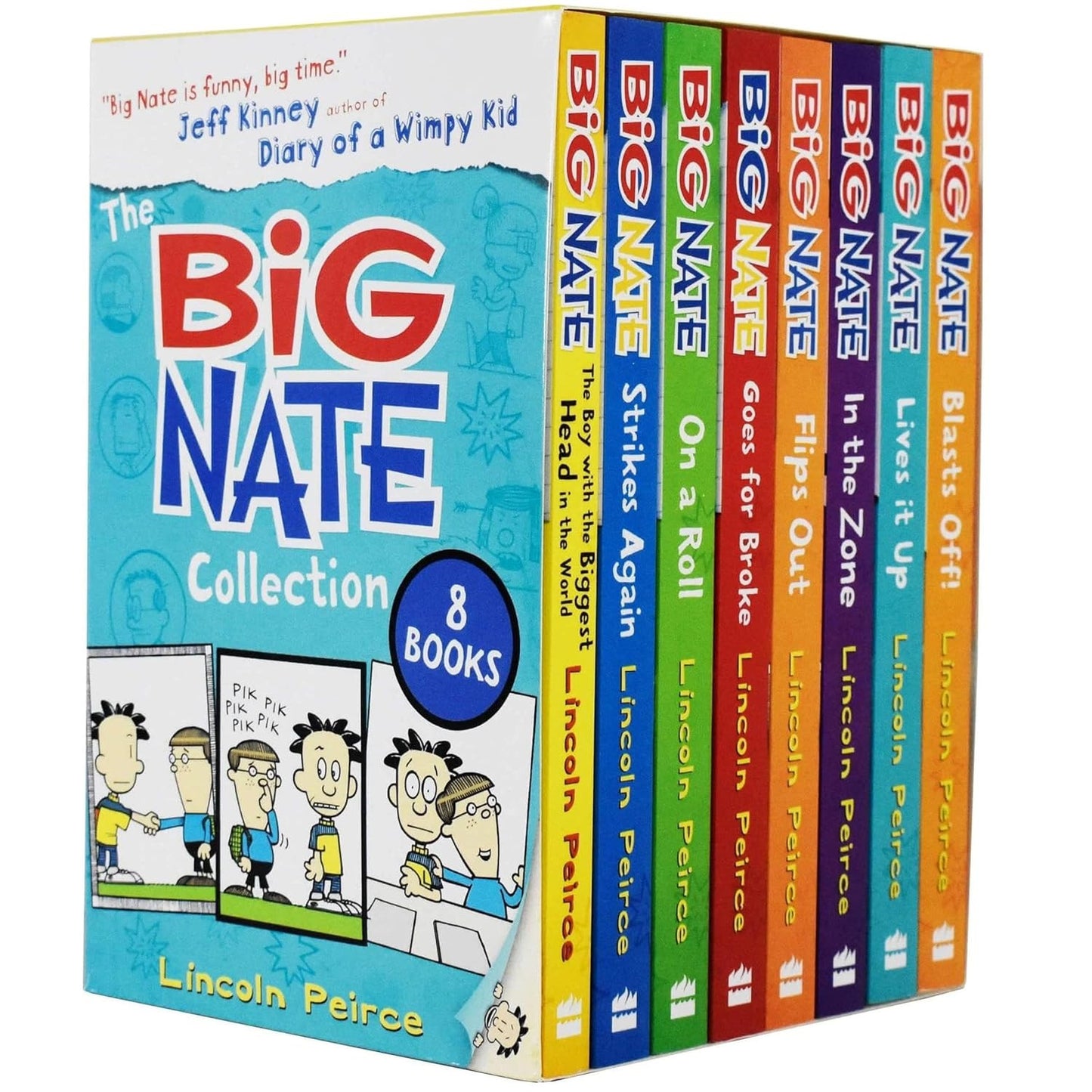 The Big Nate Collection Series 8 Books Box Set by Lincoln Peirce (Boy with the B