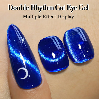 0.5 OZ Cat Eye Gel Polish with Magnet 15ML Holographic Glitter Shimmer Transluce