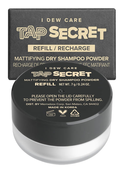 Tap Secret Dry Shampoo Powder with Biotin Refill - Tap Secret Original | Strengt