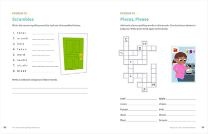 The 2Nd Grade Spelling Workbook: 95+ Games and Puzzles to Improve Spelling Skill