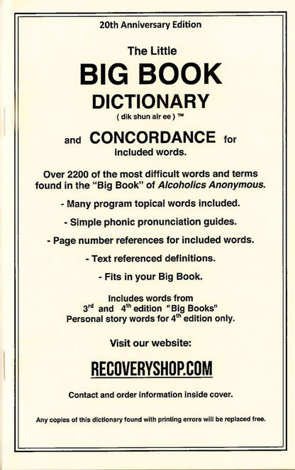 The Little Big Book Dictionary