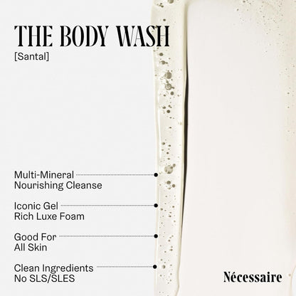 the Body Wash Santal - Natural Body Wash for Women & Men, Therapeutic Shower Gel