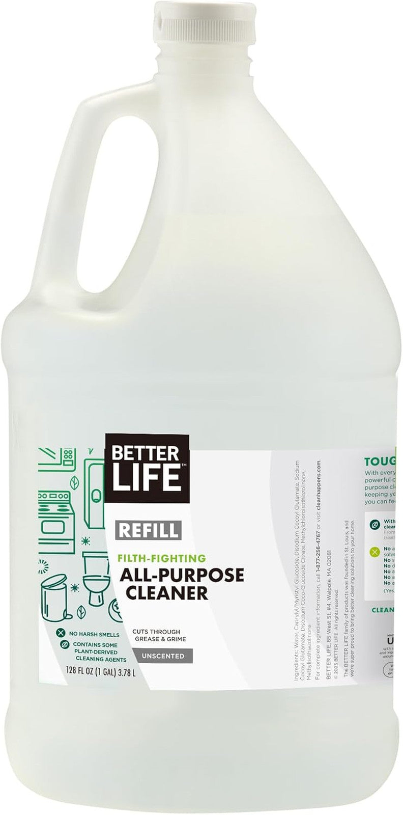 All Purpose Cleaner - Multipurpose Home and Kitchen Cleaning Spray for Glass, Co