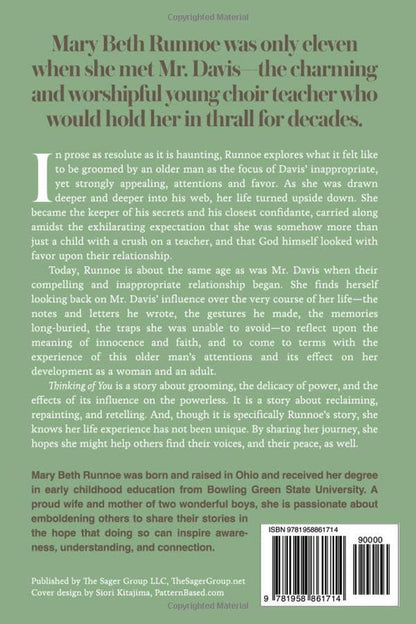 Thinking of You: a Memoir of a Girl'S Crush, a Teacher'S Grooming, a Forbidden L