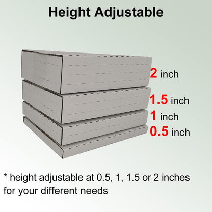 50 Pack 7.5X5.5X2'' Easy-Fold Corrugated Mailers, Height Adjustable Small Shippi