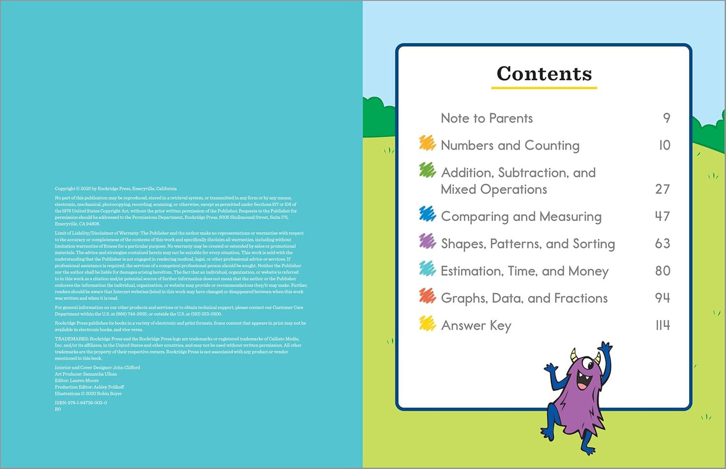 My First Grade Math Workbook: 101 Games & Activities to Support First Grade Math