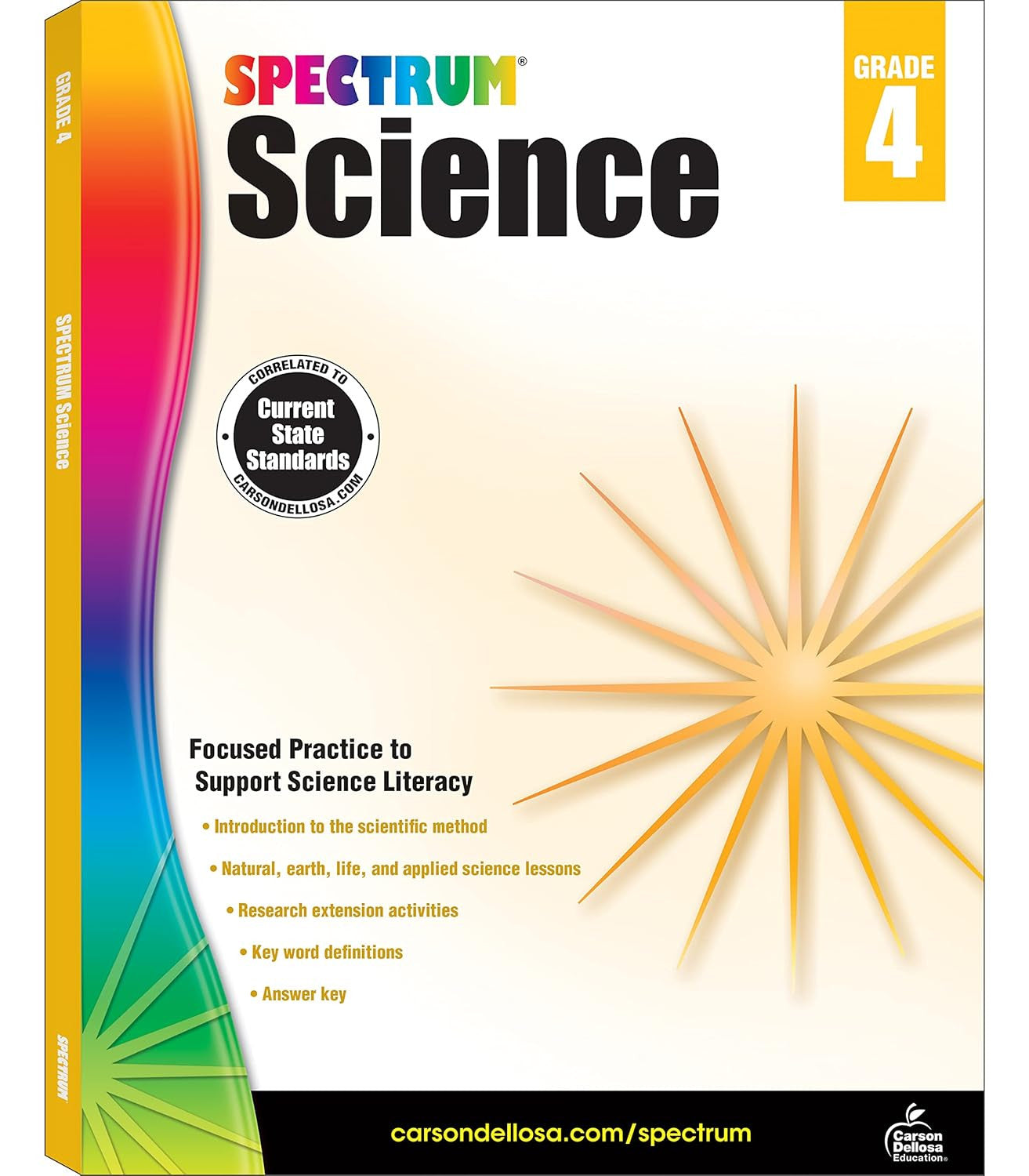 Spectrum Science 4Th Grade Workbooks, Focused Practice to Support Science Litera