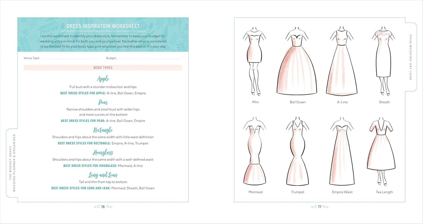The Budget-Savvy Wedding Planner & Organizer: Checklists, Worksheets, and Essent