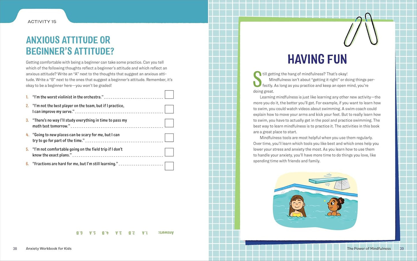 Anxiety Workbook for Kids: 50+ Fun Mindfulness Activities to Feel Calm, Build Aw