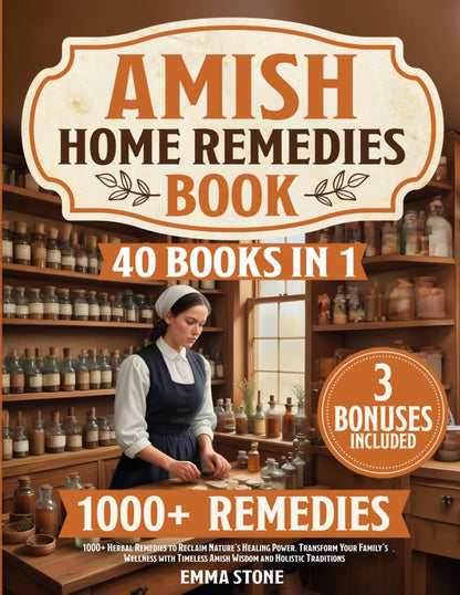 Amish Home Remedies Book: [40 in 1] 1000+ Herbal Remedies to Reclaim Nature’S He