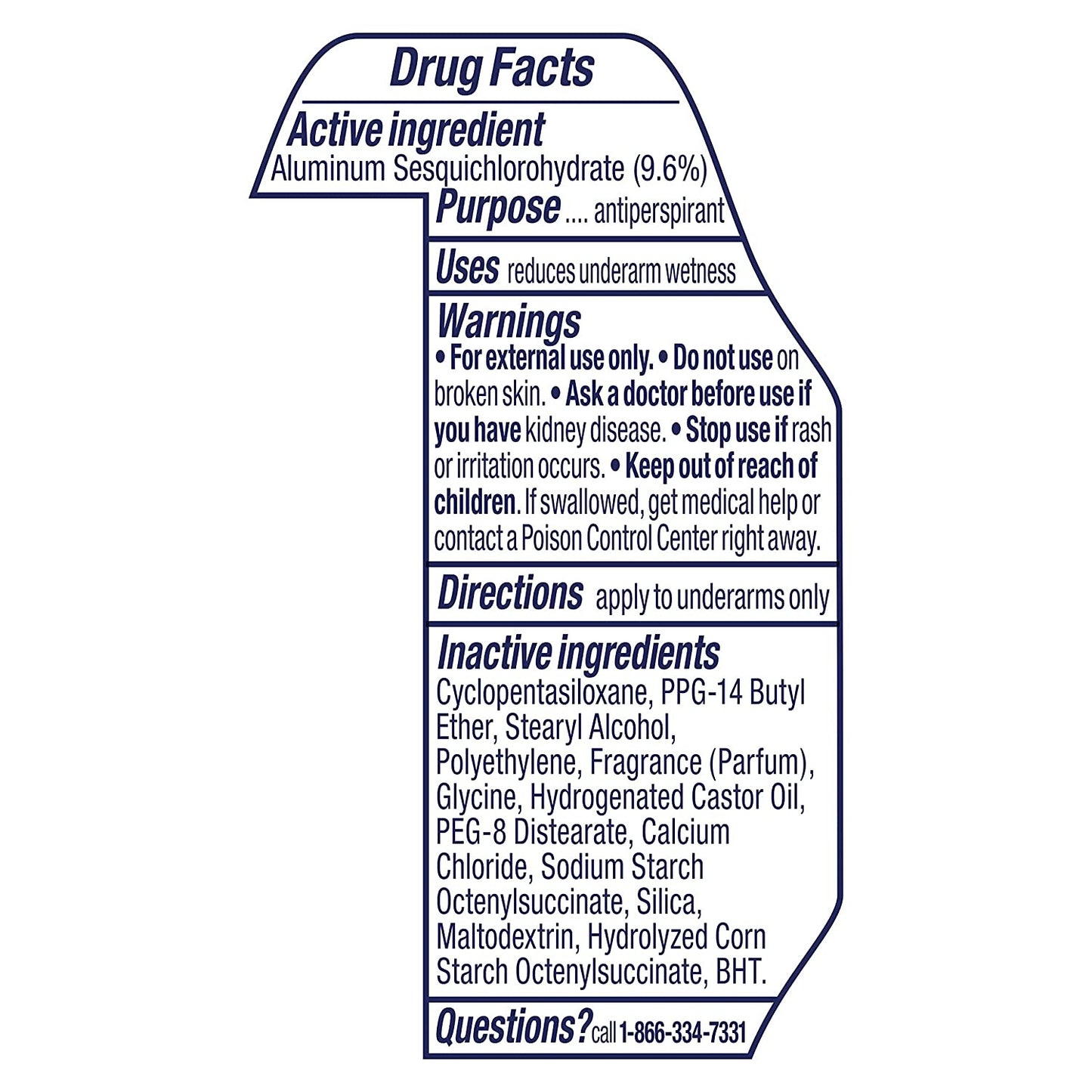 Antiperspirant for Women Protects from Deodorant Stains Pure Clean Deodorant for