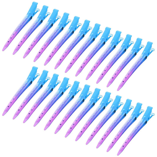 24 Packs Duck Bill Clips,  3.35 Inches Rustproof Metal Alligator Curl Clips with