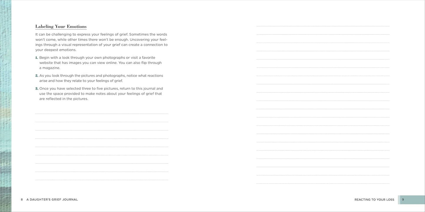A Daughter'S Grief Journal: Daily Prompts and Exercises for Navigating the Loss