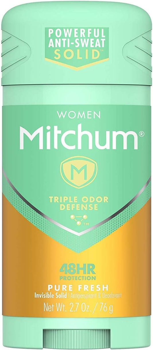 Women Triple Odor Defense Invisible Solid 48HR Antiperspirant & Deodorant, Pure