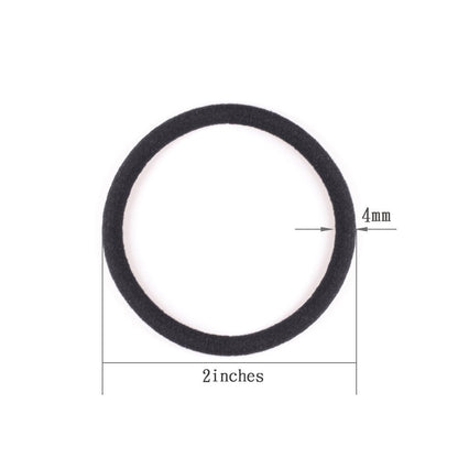 120 Pieces Black Hair Ties for Thick and Curly Hair Ponytail Holders Hair Elasti