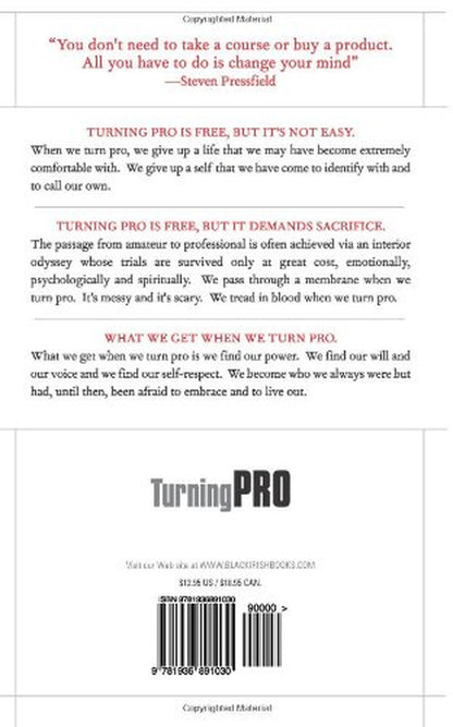 Turning Pro: Tap Your Inner Power and Create Your Life'S Work