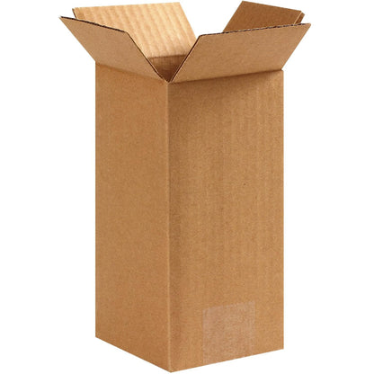 4X4X8 Tall Corrugatedboxes, Tall, 4L X 4W X 8H, Pack of 25 | Shipping, Packaging