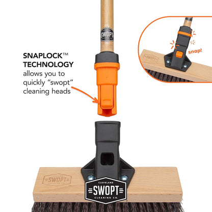 10' Premium Rough Surface Scrub Brush Head - Deck Brush for Rough and Textured S