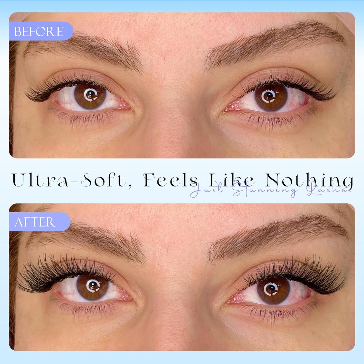 Natural Eyelash Clusters Lash Individuals DIY Lash Extension C-Curly Cluster Eye