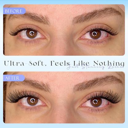 Natural Eyelash Clusters Lash Individuals DIY Lash Extension C-Curly Cluster Eye