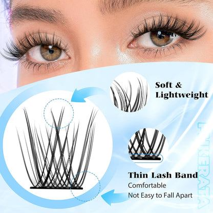 Natural Lash Clusters Wispy Eyelash Clusters 110 Pcs Cluster Eyelash Extensions
