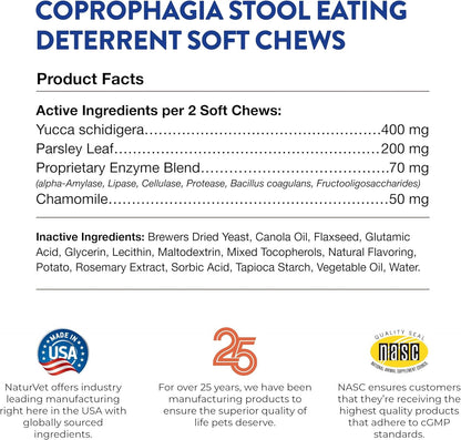 – Coprophagia Stool Eating Deterrent – Deters Dogs from Consuming Stool – No Poo