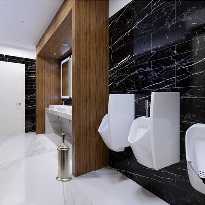 Adora Stainless Steel Toilet Brush with Holder, Bowl Scrubber with Durable Clean