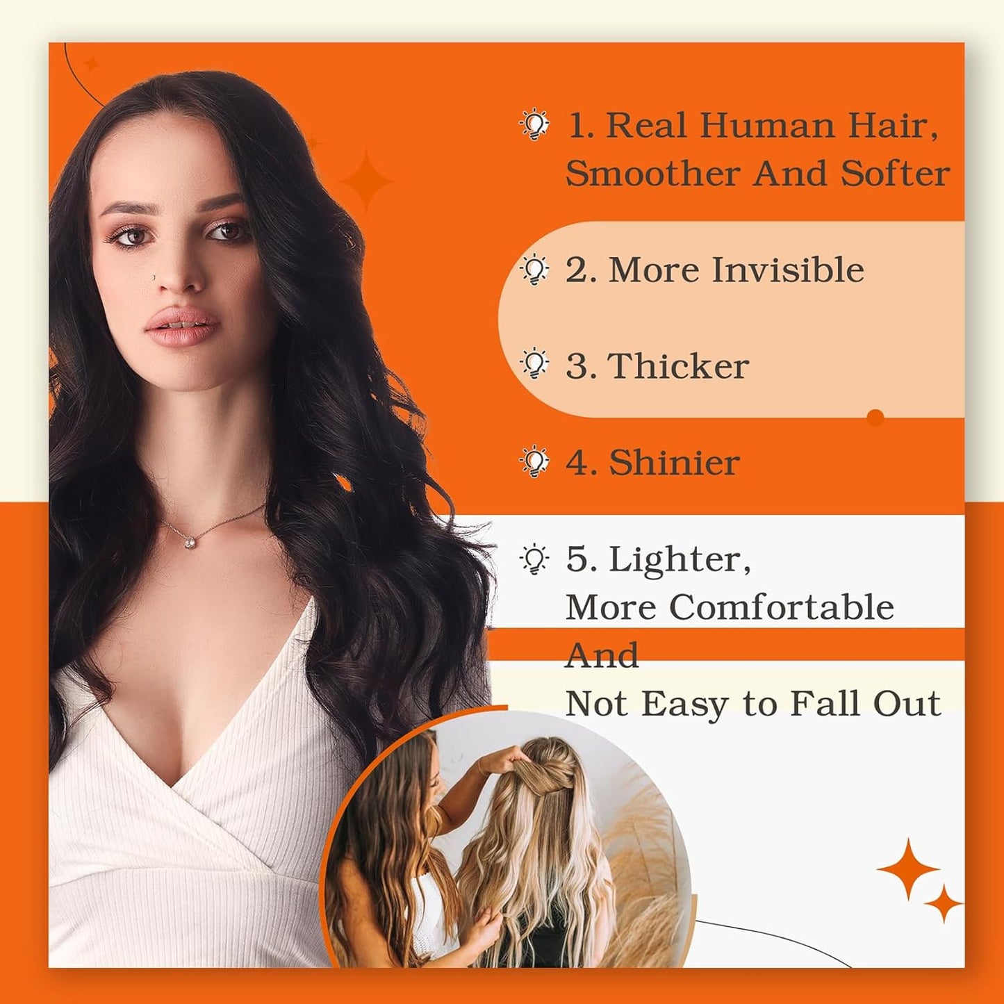 Tape in Hair Extensions Human Hair 10 Inch Remy Tape in Human Hair Extensions fo