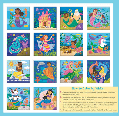 My First Color-By-Sticker - Mermaids & More